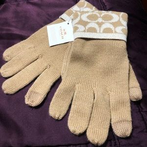 New COACH Gloves with Glitter (NWT)